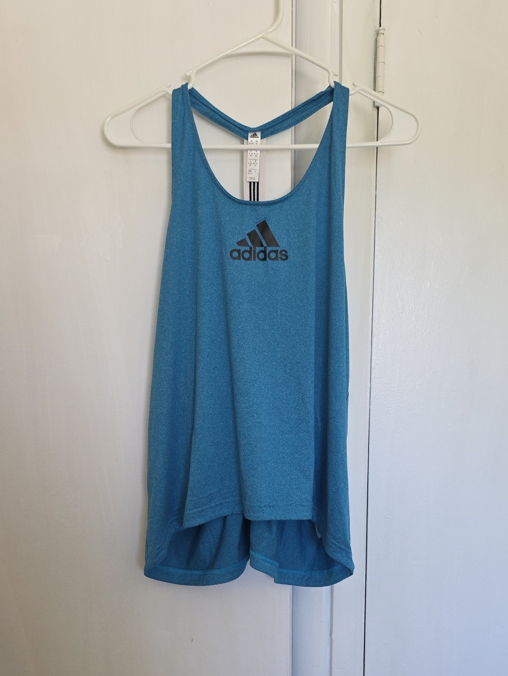 adidas Teal Blue Racerback Training Tank